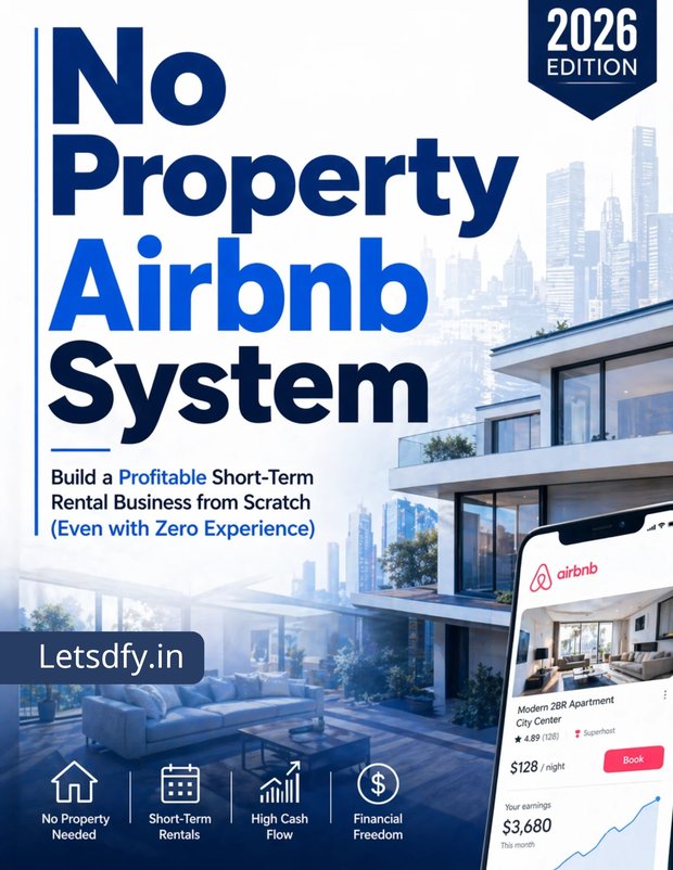 No Property Airbnb Income System — book cover